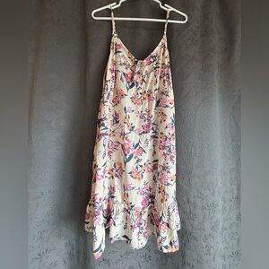 Roxy Pink Spaghetti Strap Slip Midi Dress for Night Out